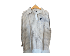 Kemeja Comme de Garcons Black Stripes