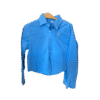 Kemeja Crop Biru