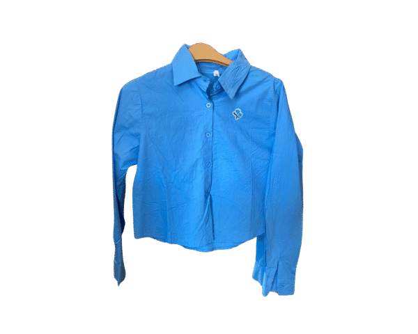 Kemeja Crop Biru