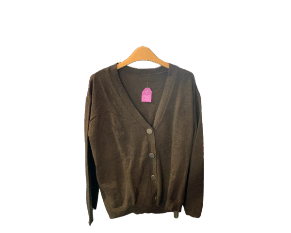 Cardigan Katun Coklat