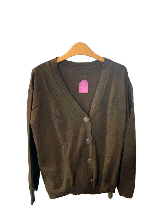 Cardigan Katun Coklat